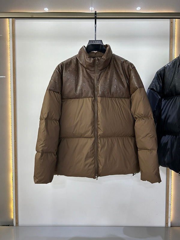 Side profile of Louis Vuitton luxury clothing with contemporary cut