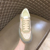 Gucci muted earth tones luxury sneakers view 8 everyday casual design