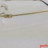 Close-up detail view of Cartier unisex sunglasses