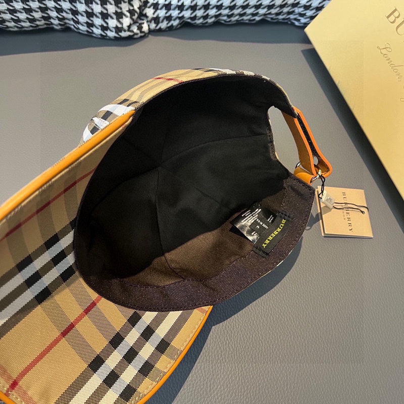 Side view of Burberry unisex cap