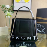 Refined Faux Leather Handbag - Refined Silhouette | Women's Statement Accessory #1707 - alternate angle view (image 8) of designer-inspired handbag