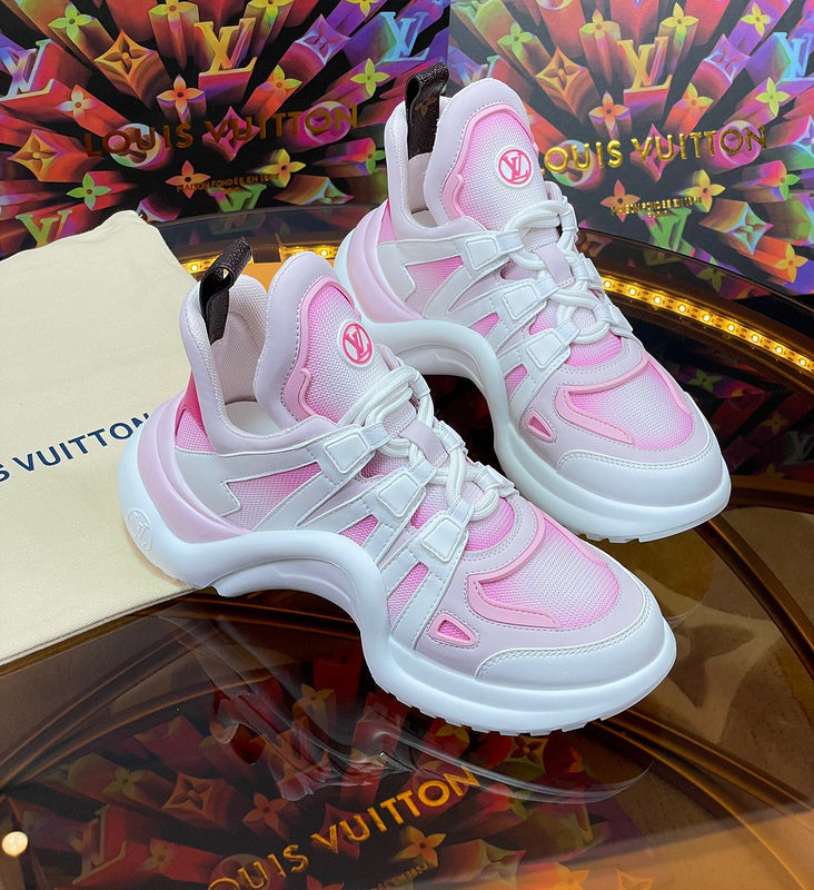 Louis Vuitton Black High-Top Sneakers - Side Profile View
