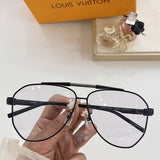 Close-up detail view of Louis Vuitton unisex sunglasses