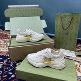Gucci clean off-white luxury sneakers view 6 premium leather build