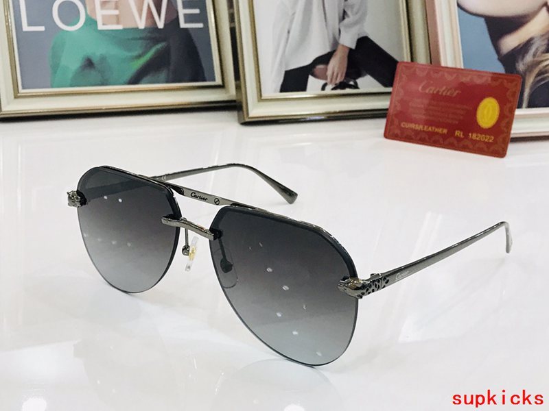 Angled view of Cartier unisex sunglasses