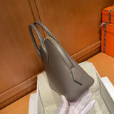Side view of statement structured handbag