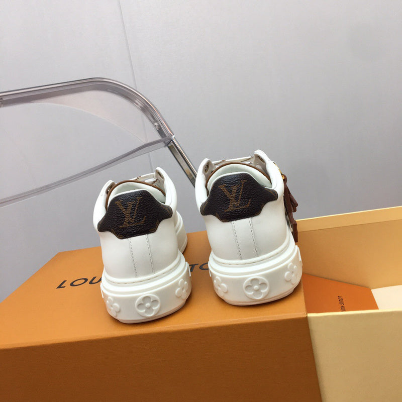 Louis Vuitton White High-Top Sneakers - Lifestyle Styling Shot