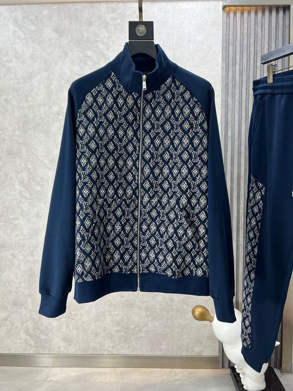 Side profile of Louis Vuitton luxury clothing with runway-inspired design