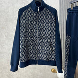 Side profile of Louis Vuitton luxury clothing with runway-inspired design
