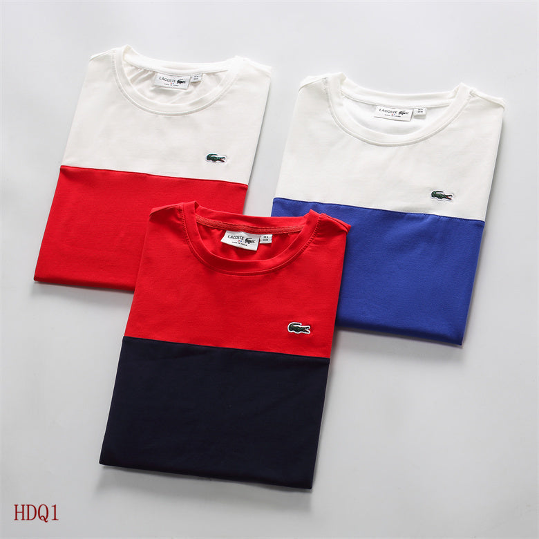Front view of Lacoste luxury clothing with tailored silhouette