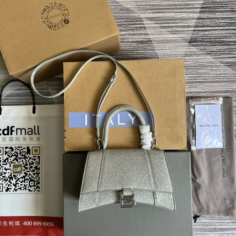 Chic Faux Leather Handbag - Modern Structured Build | Women's Statement Accessory #303 - front view (image 1) of designer-inspired handbag