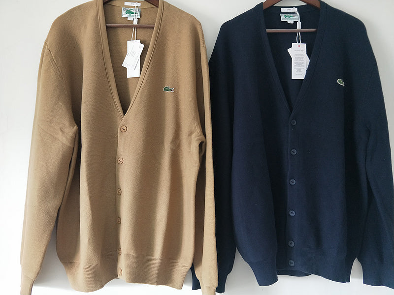 Back view of Lacoste luxury clothing with monogram-inspired silhouette