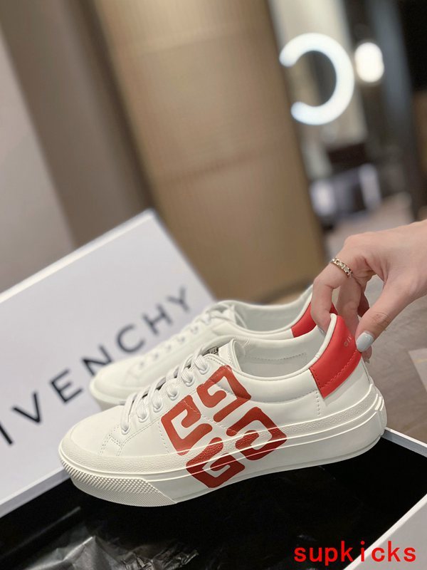 Givenchy Tan Low-Top Sneakers - Detail Shot of Craftsmanship