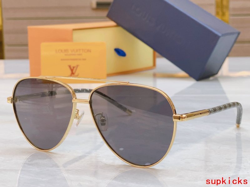 Side view of Louis Vuitton unisex sunglasses