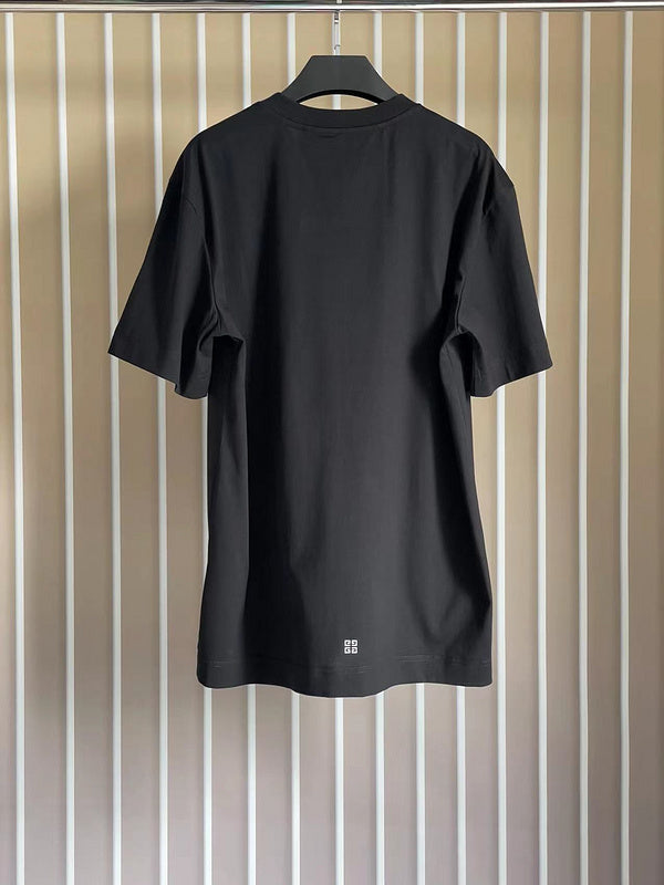 Side profile of Givenchy luxury clothing with logo-detail design