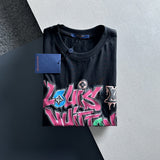 Side profile of Louis Vuitton cotton t-shirt with relaxed-fit cut