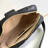  clean-lined everyday bag detail view showing craftsmanship