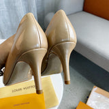 Louis Vuitton luxury shoes detail shot