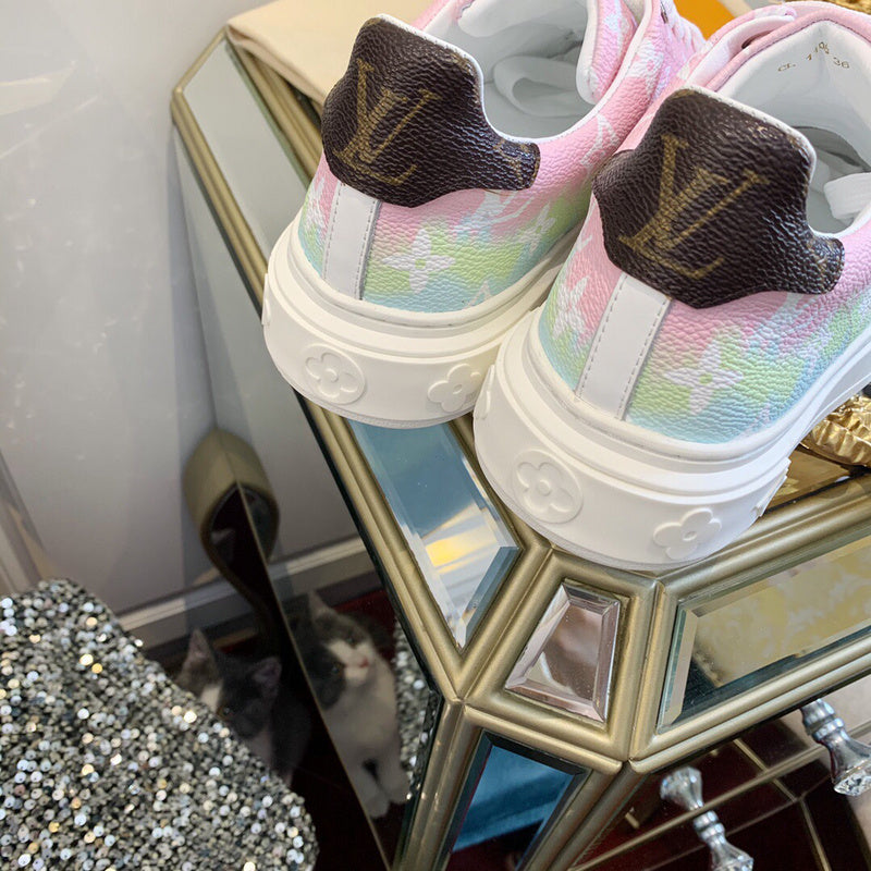 Louis Vuitton luxury shoes detail shot