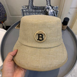 Angled view of Burberry unisex cap