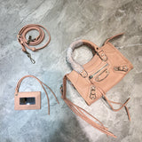 Refined Faux Leather Handbag - Versatile Everyday Design | Women's Everyday Carry Handbag #698 - side angle view (image 2) of designer-inspired handbag