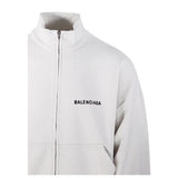 Close-up of Balenciaga outerwear hardware and fine stitching