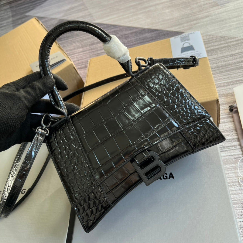 Front view of structured elevated women's handbag – women's statement bag