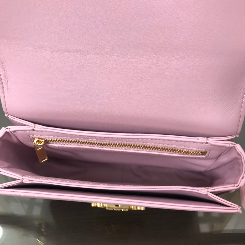 Top view of signature chic women's handbag – women's luxury handbag