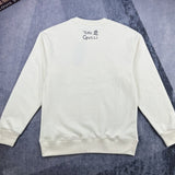 Side profile of Gucci luxury clothing with signature branding