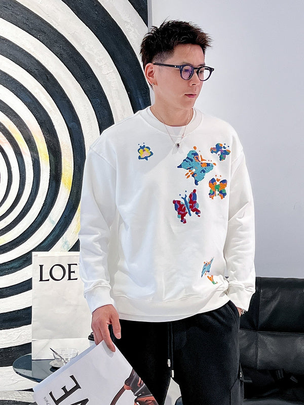 Close-up detail shot of Louis Vuitton luxury clothing with contemporary cut