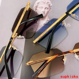 Close-up detail view of Louis Vuitton unisex sunglasses