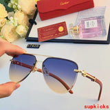 Angled view of Cartier unisex sunglasses