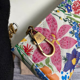 Top view of polished statement women's handbag – women's luxury accessory