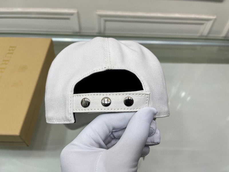 Side view of Burberry unisex cap