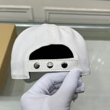 Side view of Burberry unisex cap