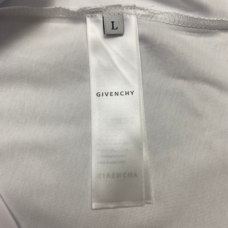 Front view of Givenchy luxury clothing with monogram-inspired silhouette