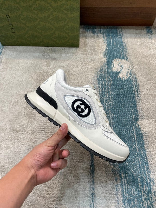 Gucci classic monochrome luxury sneakers view 6 cushioned comfort fit
