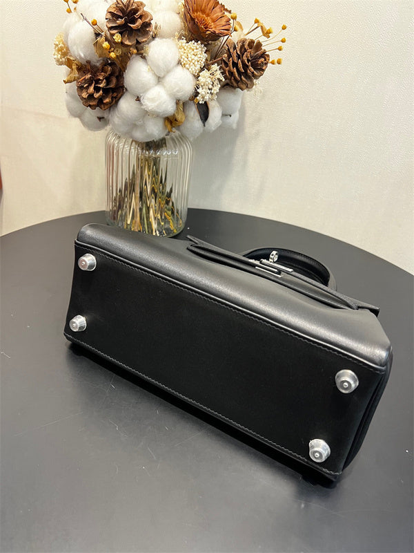 Close-up detail of sophisticated bag design