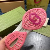 Gucci sneakers detailed view showing premium designer craftsmanship