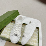 Gucci neutral cream luxury sneakers view 10 minimalist modern build