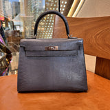 Sleek bag shown from front angle