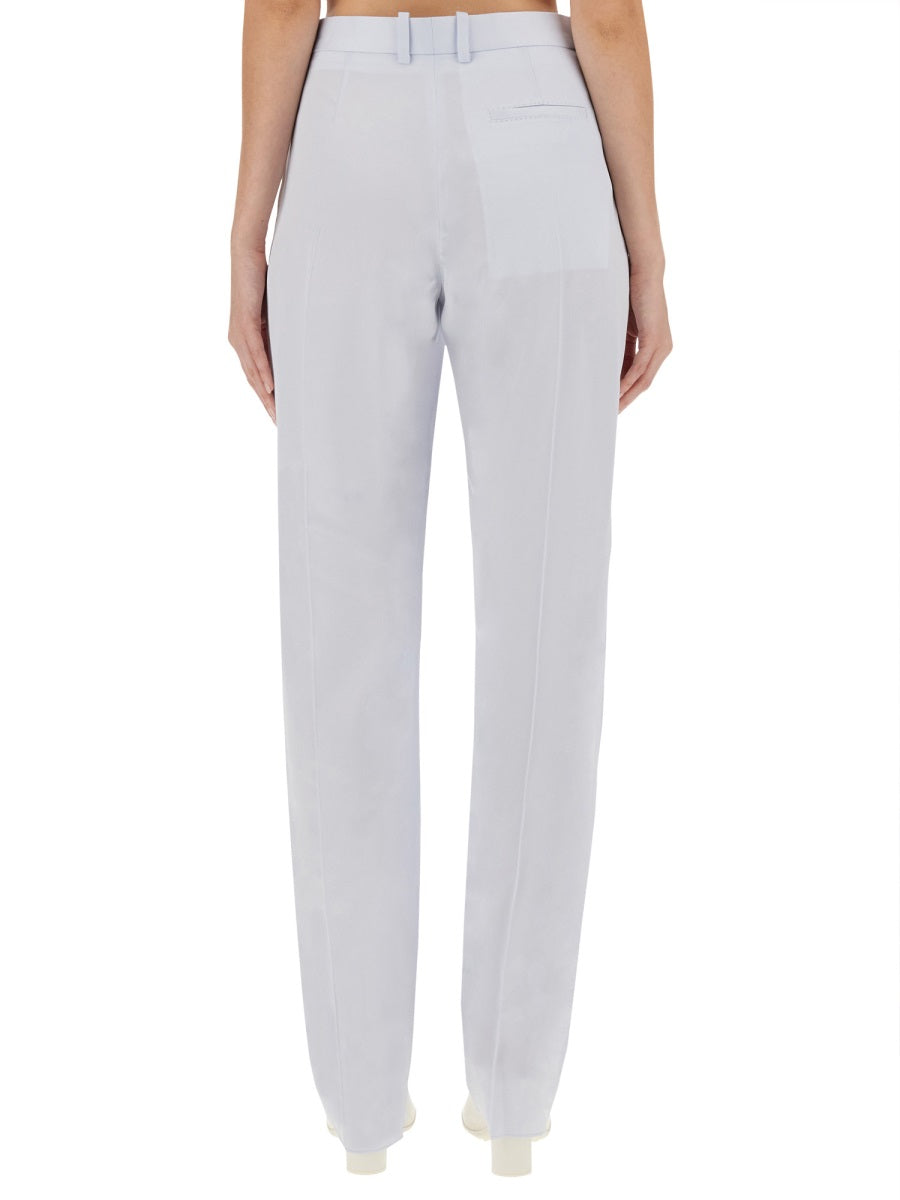 Bottega Veneta premium pants detail and craftsmanship close-up