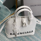 Chic Vegan Leather Handbag - Polished Finish | Women's Fashion Handbag #659 - alternate angle view (image 8) of designer-inspired handbag