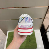 Gucci neutral cream luxury sneakers view 5 minimalist modern build