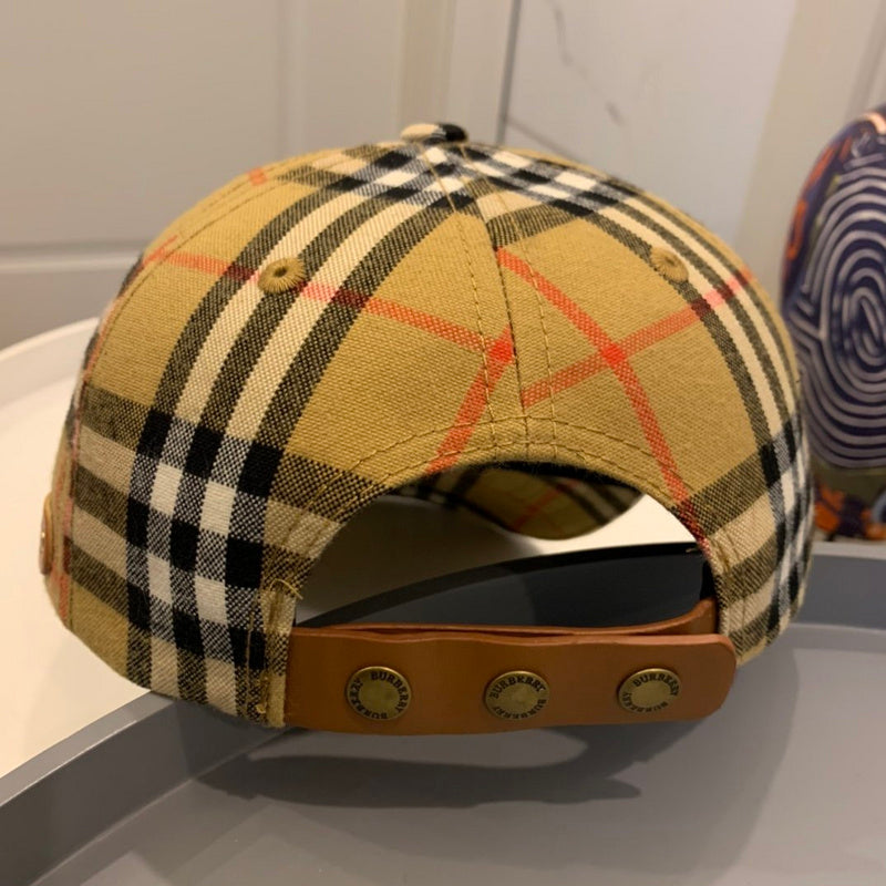 Front view of Burberry unisex cap