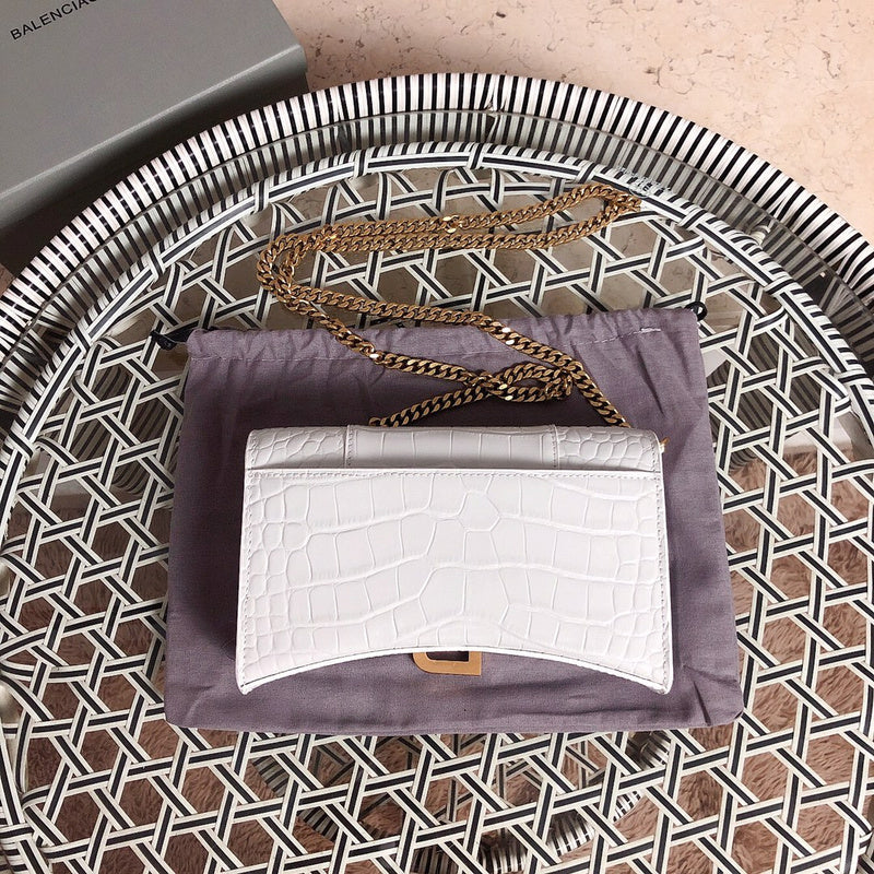 Close-up detail of chic polished women's handbag – women's statement bag