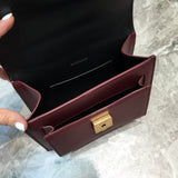 Sophisticated Premium PU Leather Handbag - Sleek Minimalist Lines | Women's Luxury Handbag #850 - styled full view (image 7) of designer-inspired handbag