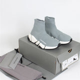 Balenciaga Red Chelsea Boots - Front View