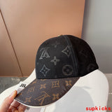 Close-up detail view of Louis Vuitton unisex cap