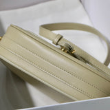 Top view of refined chic women's handbag – women's designer-style accessory